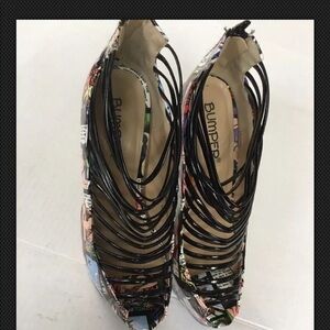 Bumper Elle Womens Shoes Comic Strip Cartoon Sz 8